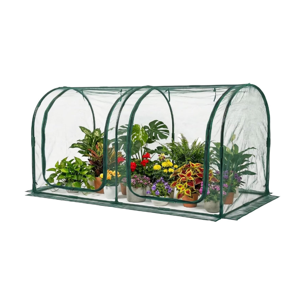 Crop Cage for Garden,98"x49"x49" Tunnel Plant Netting Cover with Zipper,Garden Bed Cover for Protection for Vegetables