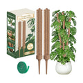 3 Moss Poles in 1, 30IN Tall Bendable Monstera Plant Support-2 Pack | 3 Integrated Coir Pole for Indoor Plants, Moss
