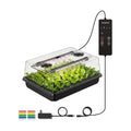 Seed Starter Tray with Grow Lights, 54-Cell Plant Germination | 4.3" Humidity Dome, Indoor Seedling Starter Tray with