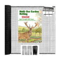 4 x 75ft Deer Fence Netting, Heavy Duty Plastic Mesh Fence Deer Netting, 55GSM Deer Fence for Garden, Reinforced Edges