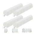 4 Pack 10ft Mini Garden Greenhouse Tunnel Net Cover | 2 in 1 Portable Frost Cloth Hoop Greenhouse Tunnel Quick-release