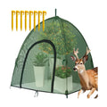 Plant Mesh Cover for Garden Protection - 59" x 59" x 60" Reusable Plant Tent Cage with Zipper & Stakes, Pest Guard Netting for Vegetables, Fruits, Flowers, Small Animals & Poultry 2PCS