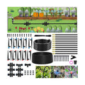240FT Drip Irrigation System for Garden: 30 Nozzles 1/2" PE Tubing Automatic Watering Kit Adjustable Misting Sprinkler