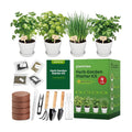 Indoor Herb Garden Starter Kit - Mothers Day Gifts - 4 Non GMO, Heirloom Culinary Herb Seeds, Unique Gardening Gift for Women, Mom, Her, Birthday, Housewarming, Plant Lovers