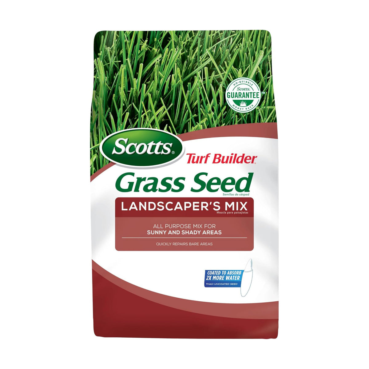 Scotts Turf Builder Grass Seed Landscaper's Mix, 20 lbs. | All Purpose Cool-Season Grass Seed for Northern Lawns