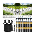 Pro-Series Drip Irrigation System, 200FT 1/4" Garden Watering System with 32pcs 360° Bendable Copper Nozzles, Leak-Free