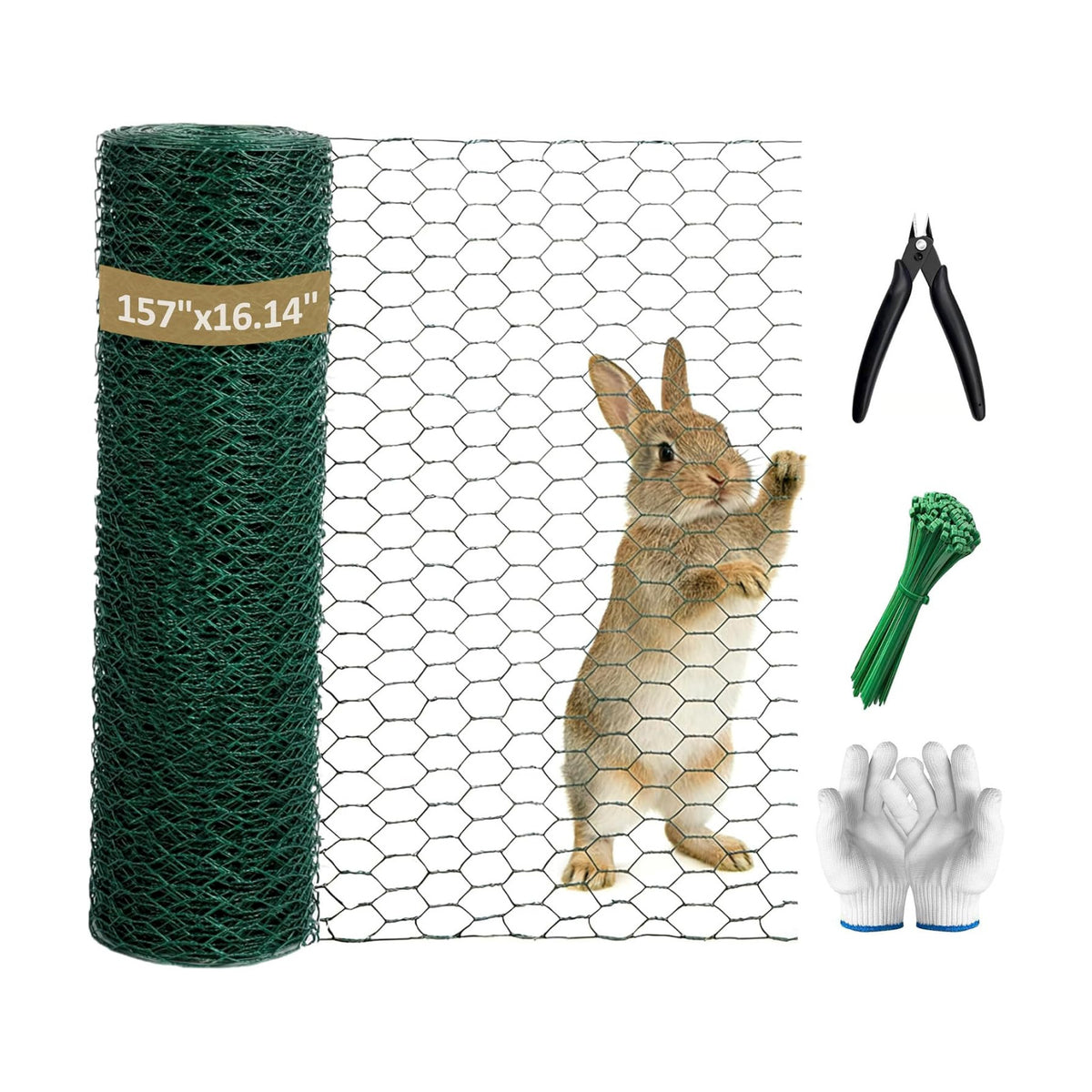16.14 x 157 Inch Chicken Wire, Floral Chicken Wire for Floral Arrangements