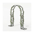 VINGLI Garden Arch Trellis, 7.6ft Arch Trellis for Climbing Plants, Metal Garden Arbor with Flat Base Design for