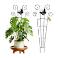 4 Pack 30 Inch Taller Plant Trellis for Potted Climbing Plants Indoor, Expandable Metal Garden Trellis for Climbing