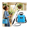 High Reach Plant Waterer with Spray Can Electric Water Sprayer | with Telescopic Wand and Water Hose, 180° Adjustable