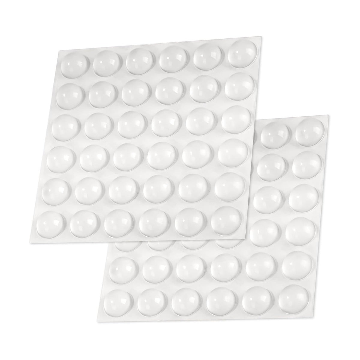 72-Piece Clear Rubber Feet Adhesive Cabinet Bumper Plant Risers