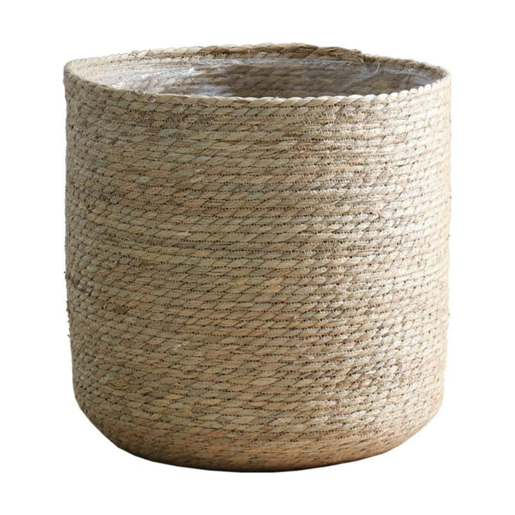 9 inch Handmade Seagrass Woven Planter Basket (Small)