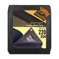 70% Black Shade Cloth 10x20 ftHeavy Duty Mesh Tarp with Grommets Weather-Resistant Sun Shade Netting for Dump Trucks