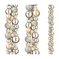2 Pcs 15 ft Christmas Ball Ornament Garland, Champagne Gold