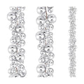 2 Pcs 15 ft Christmas Ball Ornament Garland, Silver
