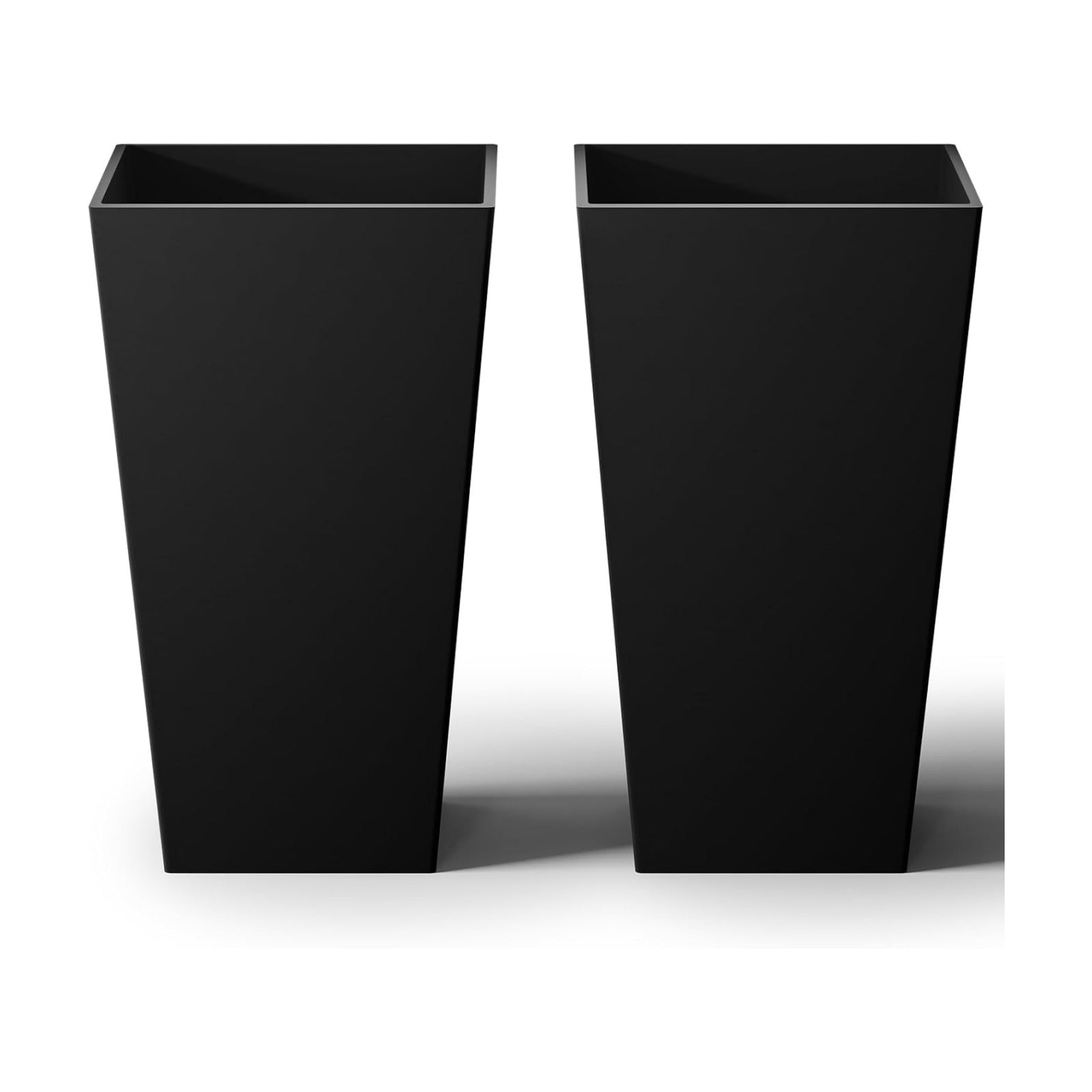 Taper Tall Planters 30 Inch Set of 2, Large Planter for Indoor Outdoor Plants, Modern Flower Pot Containers Large