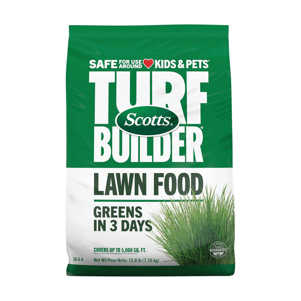 Scotts Turf Builder Lawn Food, 15.8 lbs. | 38-0-4 Granular Fertilizer for All Grass Types, Covers up to 5,000 sq. ft.