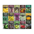 Southern Vegetable Seeds Collection for Planting | 15 Heirloom Heat-Loving Varieties, Okra, Collard Greens, Purple Hull