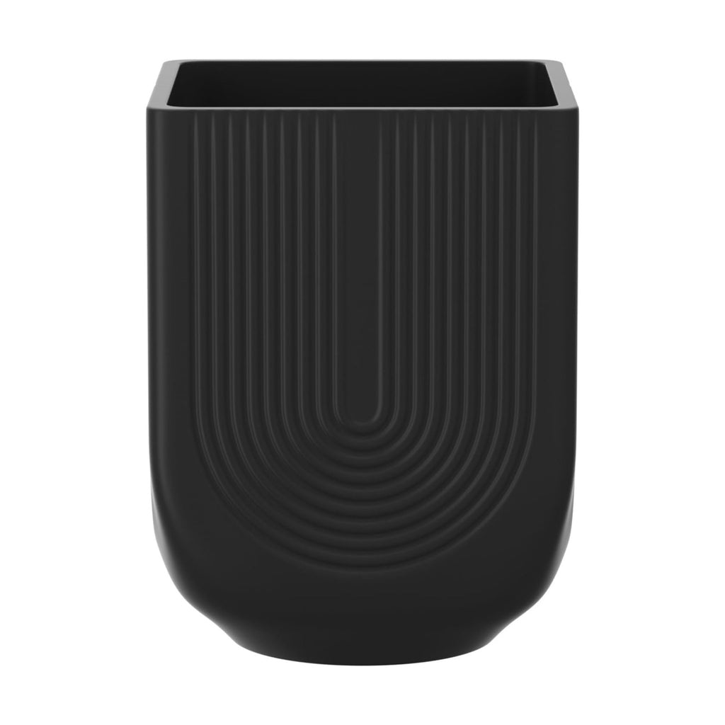 Ceramic Planter, 6 Inch Plant Pot with Drainage, Matte Black | Indoor Outdoor Use, Flower Pot for Plants, Home Garden