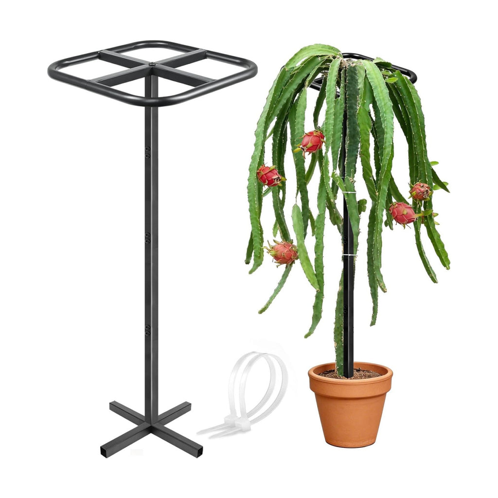 Extra Thick Adjustable Dragon Fruit Trellis,Metal Plant Trellis | Durable Outdoor Climbing Plants Support Frame for