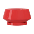 10 Inch Red Ceramic Planter with Drainage Hole and Saucer | Ideal for Indoor and Outdoor Plants, Modern Home Decor