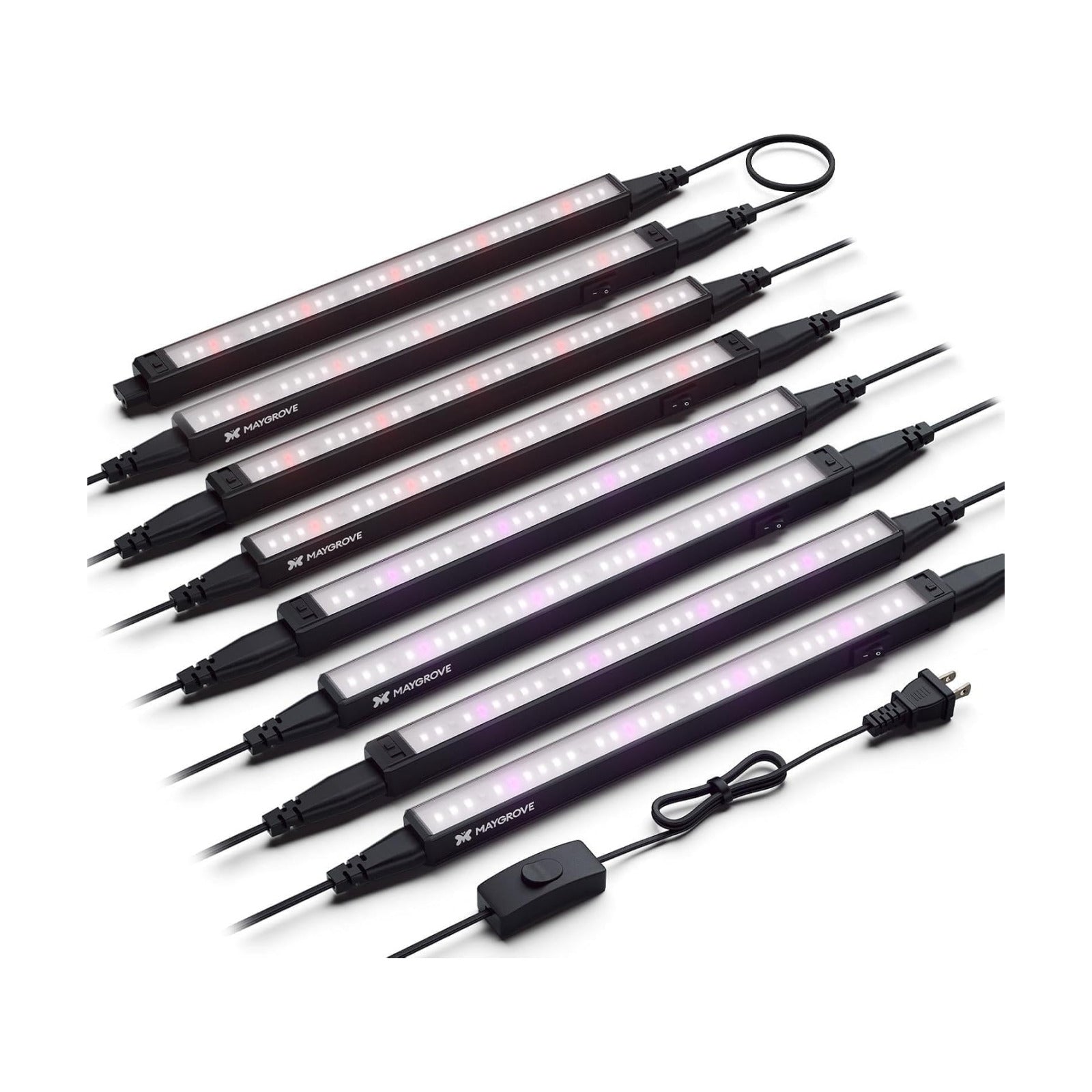 Grow Lights for Indoor Plants, Tunable Spectrum 1FT LED Growing Lamp 56W (8 x 7W), T5 Grow Light Strip for Seed