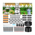 250FT Drip Irrigation System Kit, Automatic Drip Irrigation Kit with 1/2 inch Hose 1/4 inch Distribution Tubing and