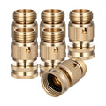 Baluue 6 Sets Garden Hose Quick Connect Fittings Brass Quick Connector Kit Male and Female Hose Adapters with Seal
