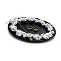 Wowagoga Gothic Skull Decorative Tray, Black Resin Vanity Tray