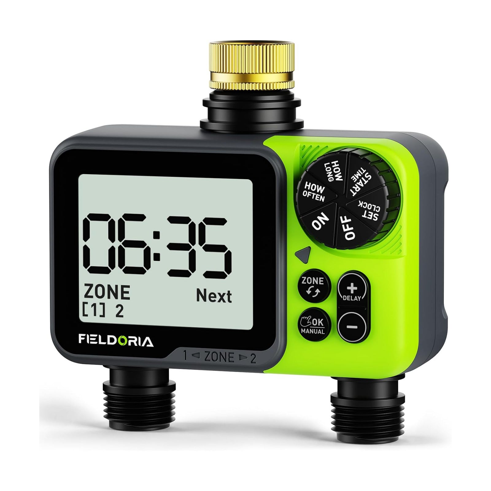 Sprinkler Timer- Hose Timer for Garden Hose, Brass Inlet Programmable Watering Timer, Rain Delay Outdoor Soaker Auto&