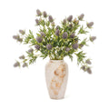XunYee 50 Heads Artificial Thistle Flowers 5 Bundles Blue Faux Thistle Eryngium Spray with Stems 27'' Sea Holly Floral Branches for Wedding Bouquets Centerpieces Party Home Decor