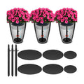 Novabright 3 Pack Adjustable Plant Riser for Inside Pot 12-22" Planter Inserts for Large Pots Metal Pot Fillers for Tall Square Round Taper Planters Container Indoor Outdoor (6'' 8" 10" Base or Top)