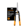 Fiskars 25" DualAction Hedge Shears, 2-in-1 Fast or Powerful Trimming | Cuts Through Thin & Thick Branches of Hedges &