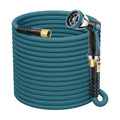 50ft Non-Expanding Garden Hose with 360° Swivel & Valve, Blue | Lightweight, Anti-Kink, Flexible & Leakproof Design