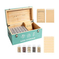 60 Slots Seed Storage Organizer, Bamboo Seed Box with Lid and Safety Locks | Bamboo, Strong Seal, Completely Blocks