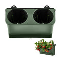 Briwooody 1 Set 2 Pocket Vertical Stackable Wall Planters Kit Outdoor Self Watering Plastic Planter Grow Hang Mount