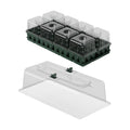Vego garden 8Packs Standard Seedling Trays with Seedling Tray Lids and 10" x 20" Bottom Watering Trays Plus Seedling Humidily Dome Germination Bundle
