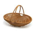 Harvest Basket for Garden Vegetables, Large PP Woven Garden Harvesting Basket with Foldable Handle for Fruit Picking