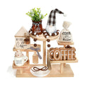 Coffee Bar Decor, 8 PCS Coffee Decorations for Tray Table Centerpieces