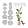 10Pcs Plant Pot Grids, Plant Protector from Cats, Cuttable Breathable Soil Covers Protectors from Animals, Reusable