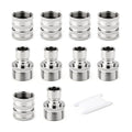 GASHER 5PCS Stainless Steel Quick Connect Kit, 3/4 Inch GHT Female Coupling for Garden Hose, Irrigation