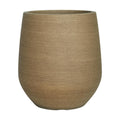 11.8" H Wood-look Plastic Tapered Planters with Drainage Holes and Plug | Indoor/Outdoor Use, UV/Weatherproof
