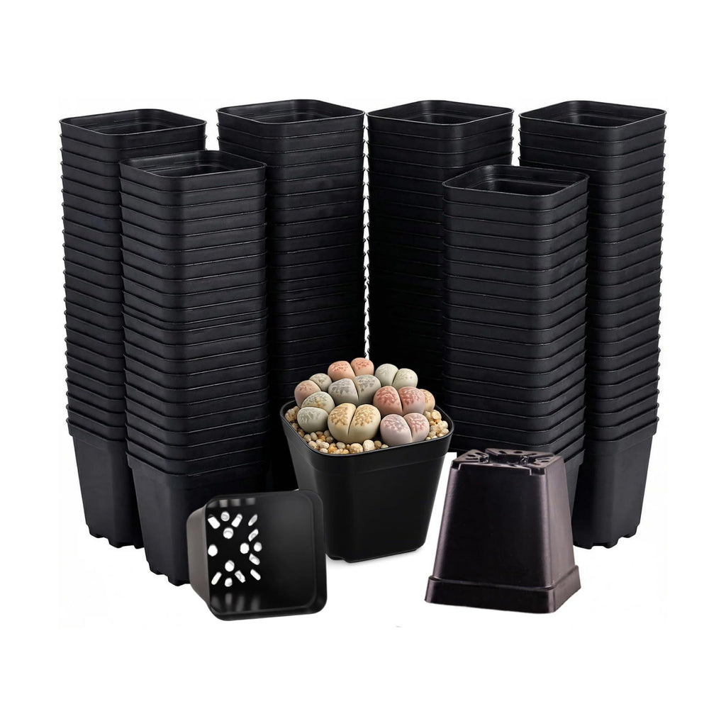 250 Packs Square Nursery Pots for Plants 2.2 Inch Seedling Pots