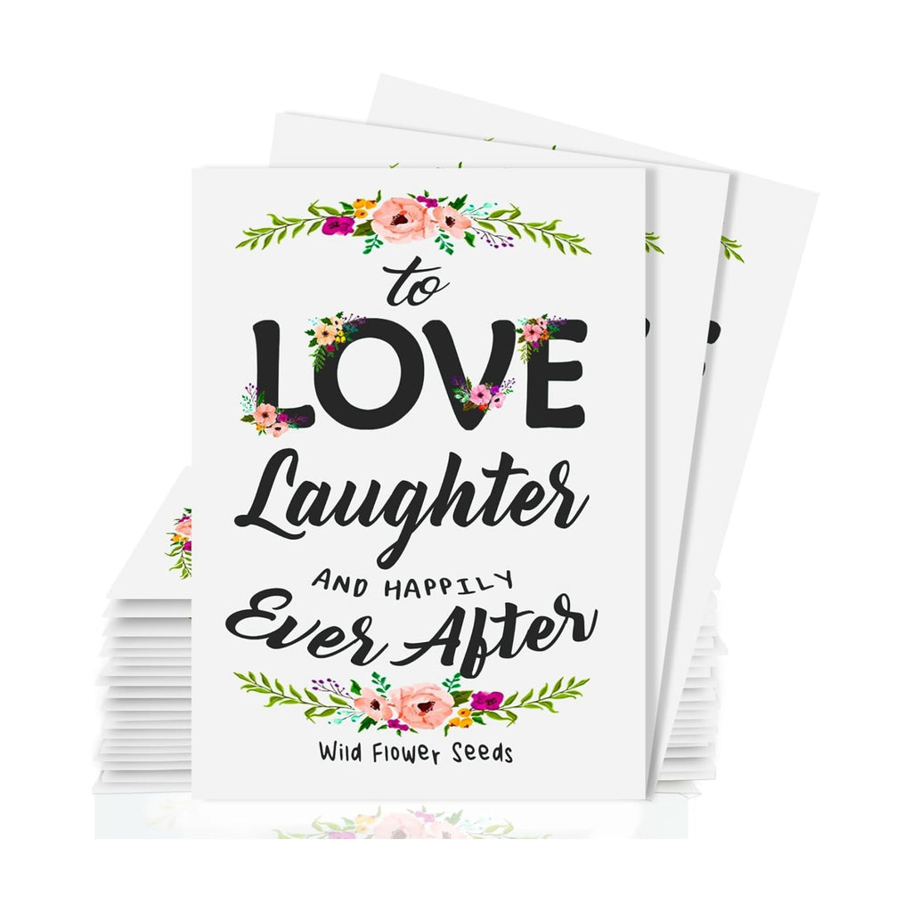 25 Wildflower Seed Packets - Wedding Favors for Guest - Wedding Decorations for Reception - Wild Flower Seeds Throw and