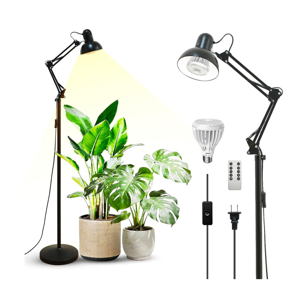 SANSI Grow Lights for Indoor Plants, 32W Plant Lights for Indoor Growing | Full Spectrum Dimmable 39-65 Inches High
