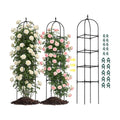 2 Pack 70.87" Garden Obelisk Trellis for Climbing Plants, Pyramid Design for Roses, Clematis, Jasmine, and Vegetable