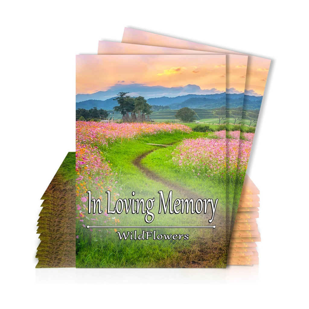 25 Wildflower Seed Packets - Celebration of Life Decorations - Funeral Favors - Memorial - Wild Flower Seeds Throw and