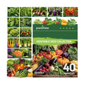 Vegetable Heirloom Seeds Vault Kit | 40 Varieties | 20,000+ High Yield Garden Seeds | Sweet Basil, Cherry Tomato