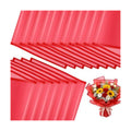 Ctosree 240 Sheets Flower Wrapping Paper, 22.8 x 22.8 Waterproof Wrapping Paper Bouquet Korean Floral Wraps Florist Supplies Packaging Papers for Wedding Bridal Shower Birthday Gift DIY(Red)