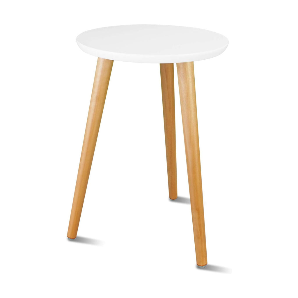 Uneedem Plant Stand Indoor, Mid Century Modern Small Round Plant Table for Flower Pots, 16.5" Tall Plant Holder Wood Stool for Living Room (2 Pack)